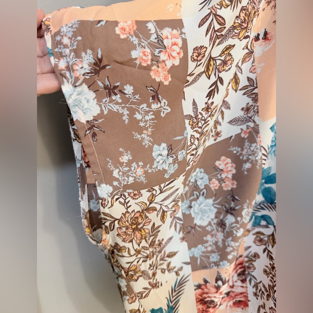 Andree By Unit Floral Patchwork Blouse - Cream, B… - image 3